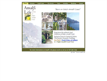 Tablet Screenshot of amalfilife.com